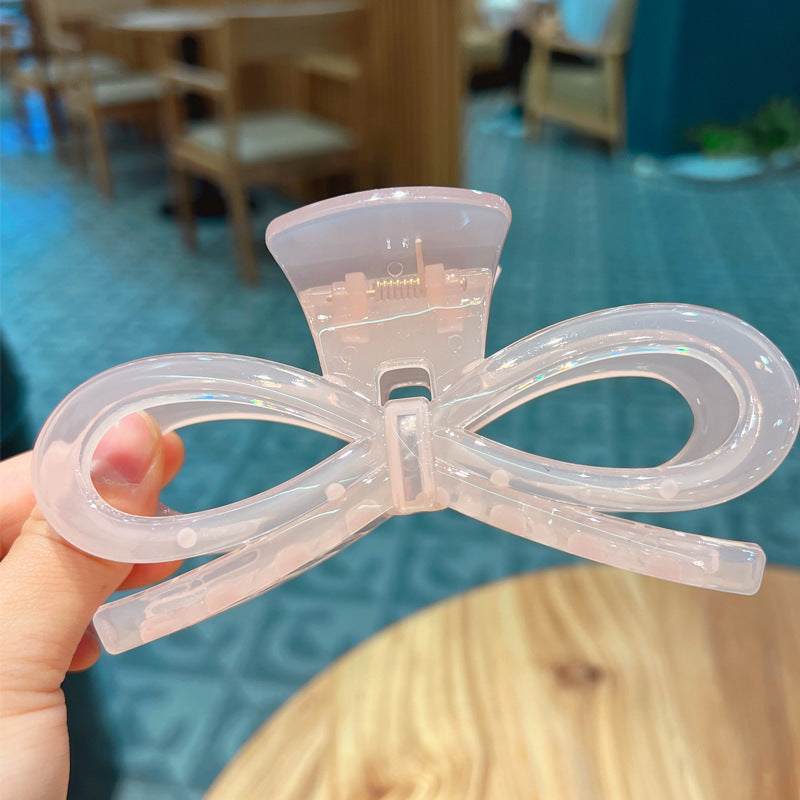 Large Jelly Bow Claw Clip