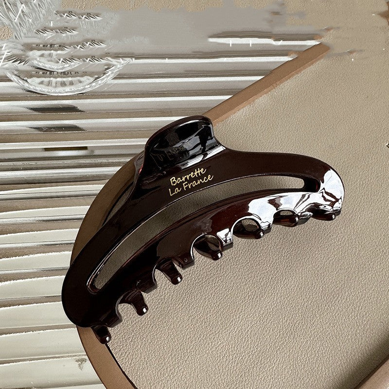 Women Pearlescent Brown Claw Clip