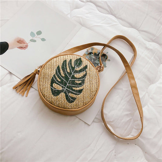 Women crossbody Straw bag