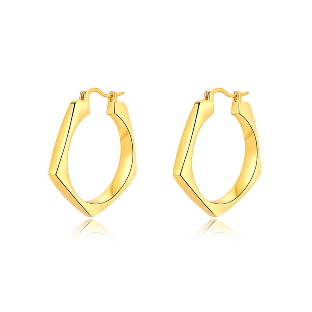 Modern Geometric Drop Earrings