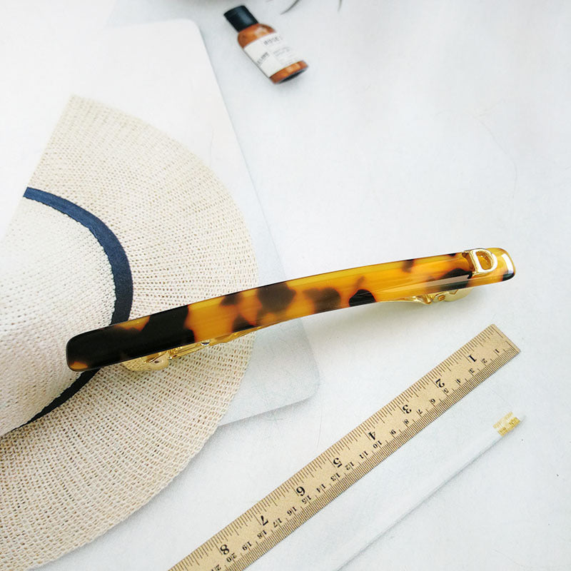 Women Two-Color Fine Horizontal Hair Clip