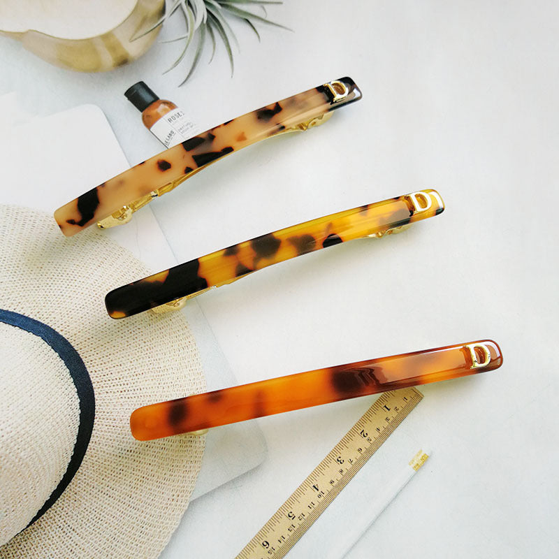 Women Two-Color Fine Horizontal Hair Clip