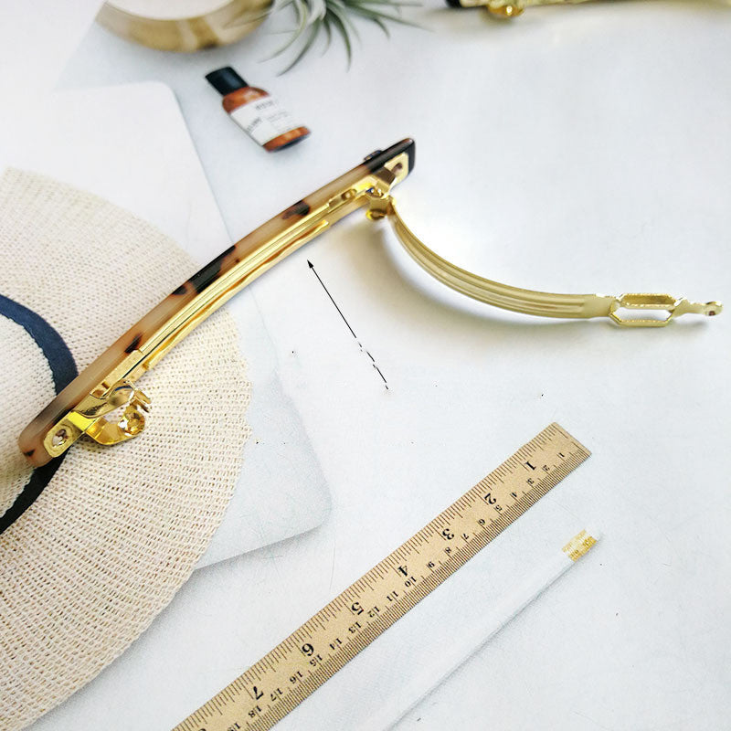Women Two-Color Fine Horizontal Hair Clip