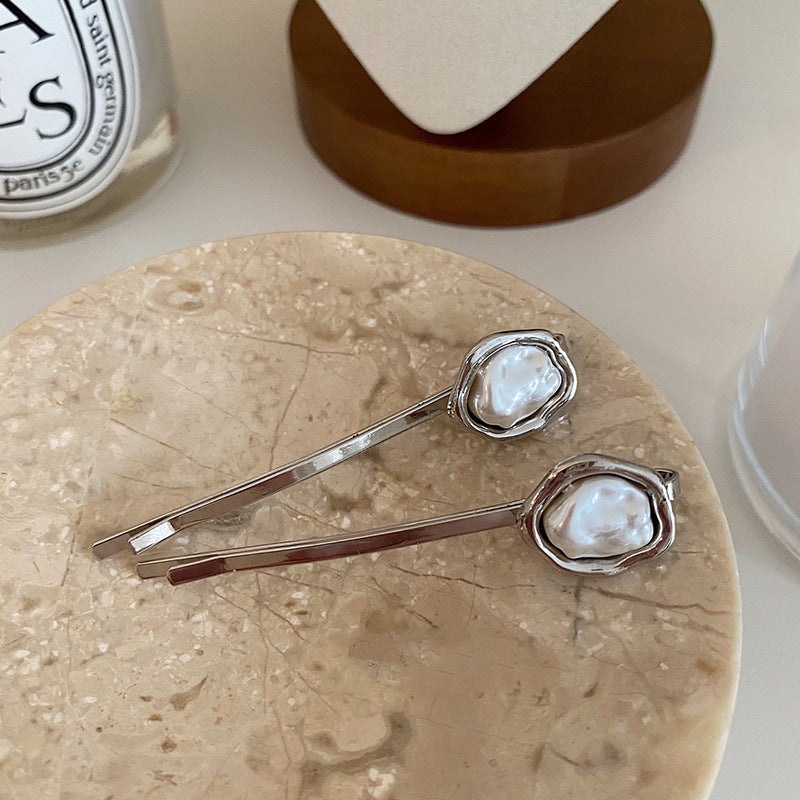 Irregular Shaped Pearl Fashion Hairpin