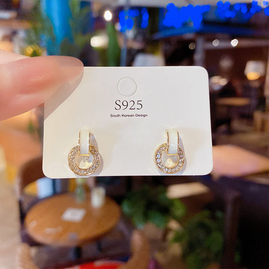 S925 Silver Needle Geometric Earrings