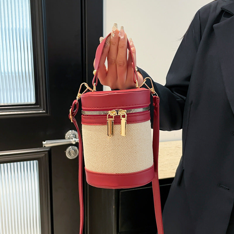 Top Handle Bucket Bag For Women