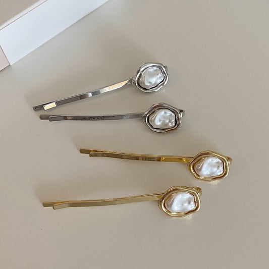 Irregular Shaped Pearl Fashion Hairpin