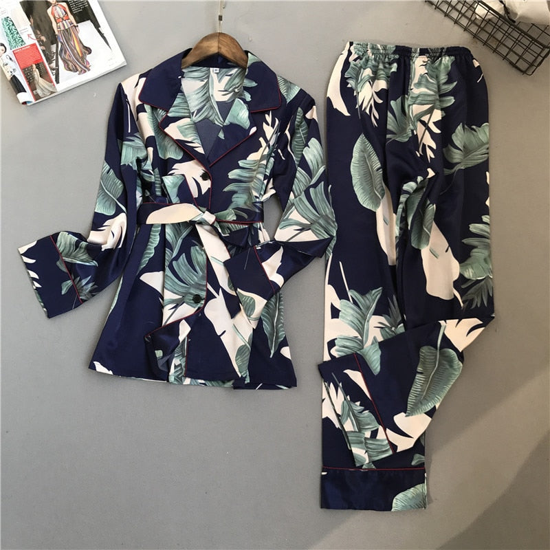 Floral Print Rayon Sleepwear Set