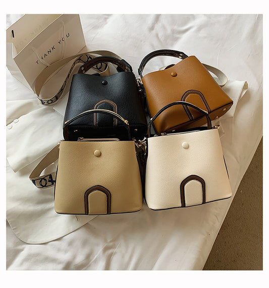 PU Bucket Top Handle Bags