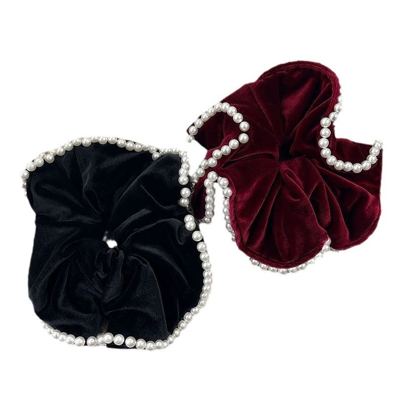 Velvet Beads Hair Ring