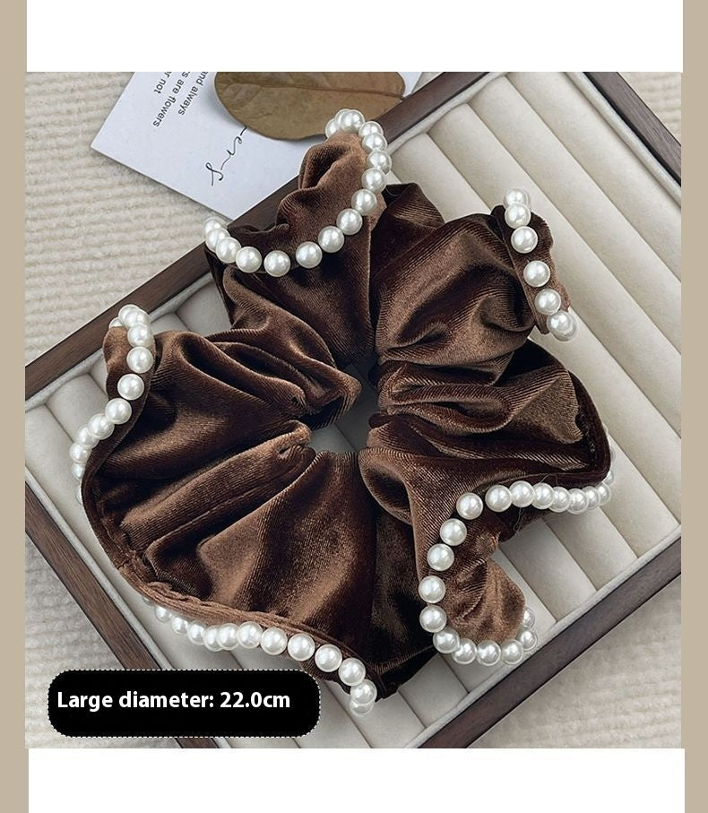 Velvet Beads Hair Ring