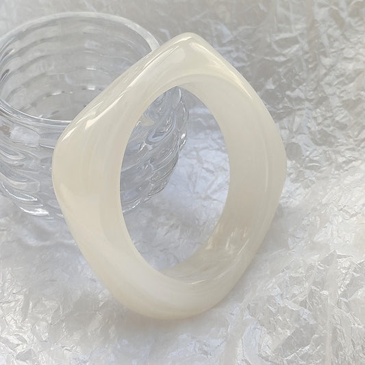 European and American style large marble pattern exaggerated acrylic bracelet