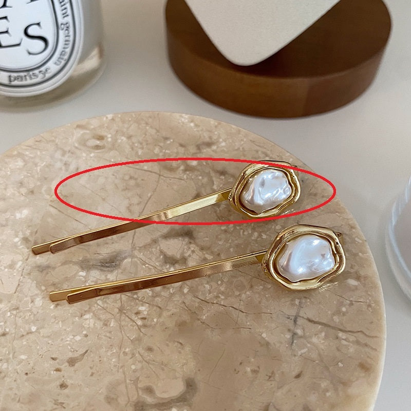 Irregular Shaped Pearl Fashion Hairpin