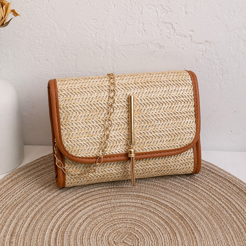 Women Versatile crossbody straw bag