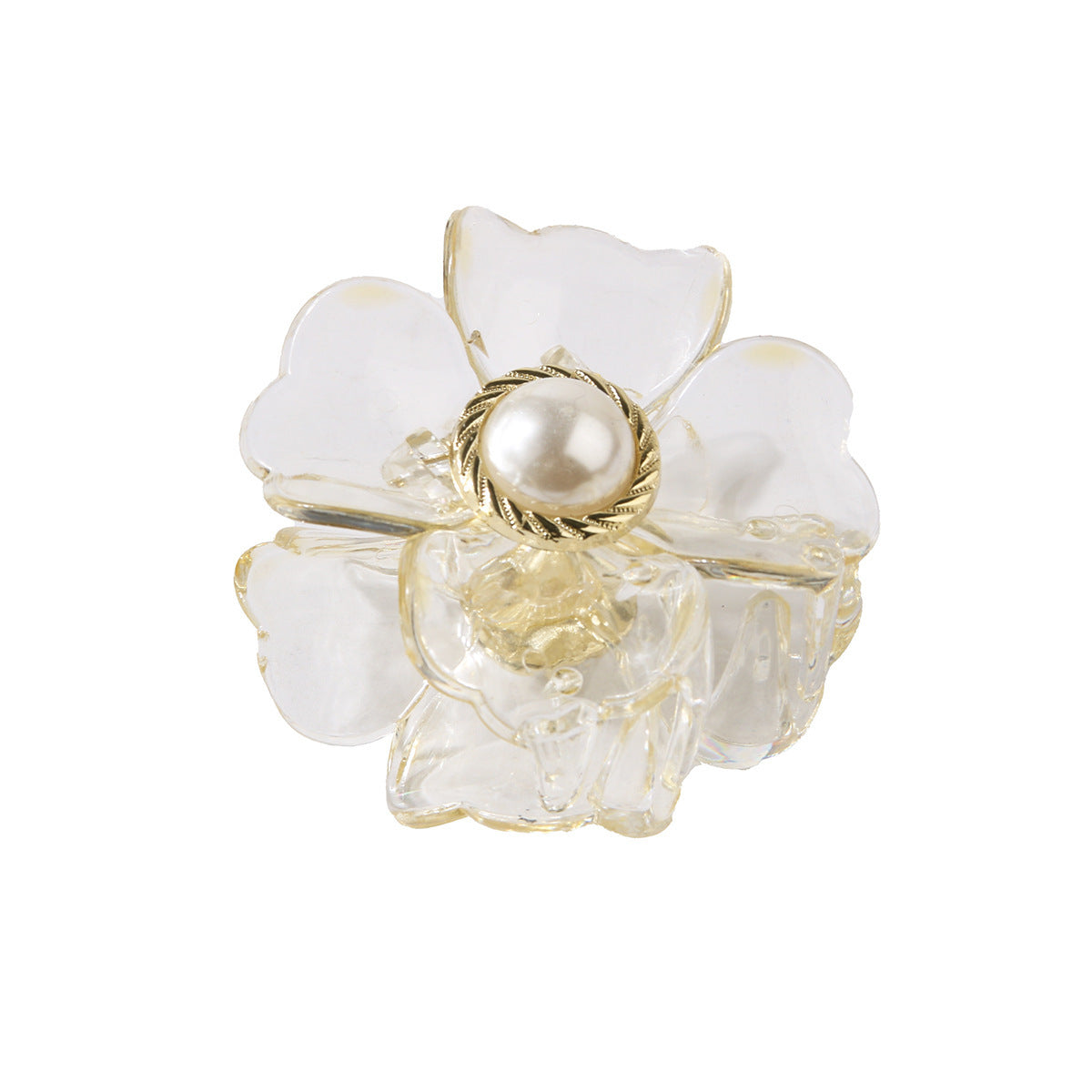 Flower Clasp Pearl Hairpin