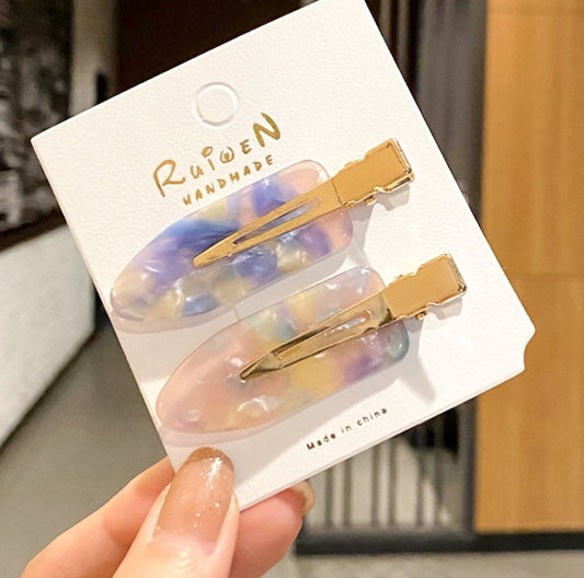 Women's Hair Acetate Seamless Barrettes