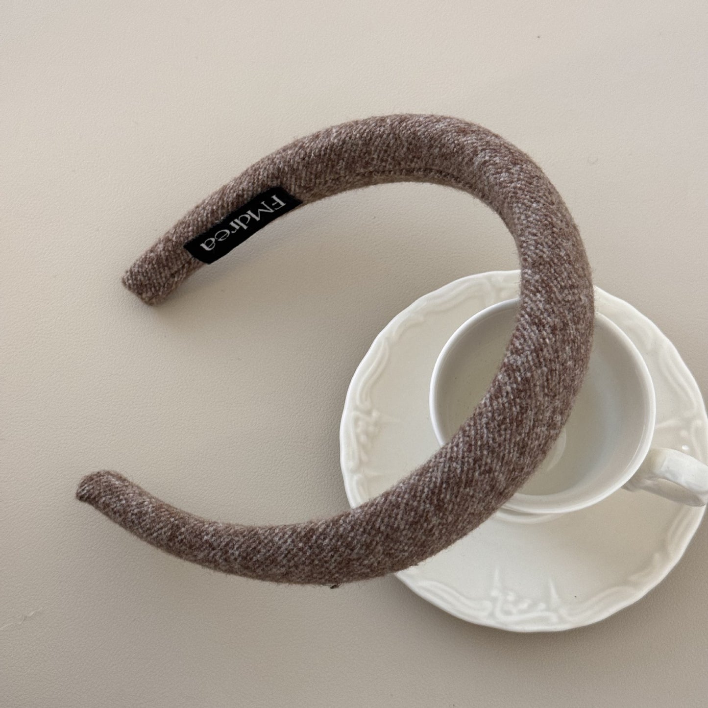 Women large Wooll Hair Ring and hoops