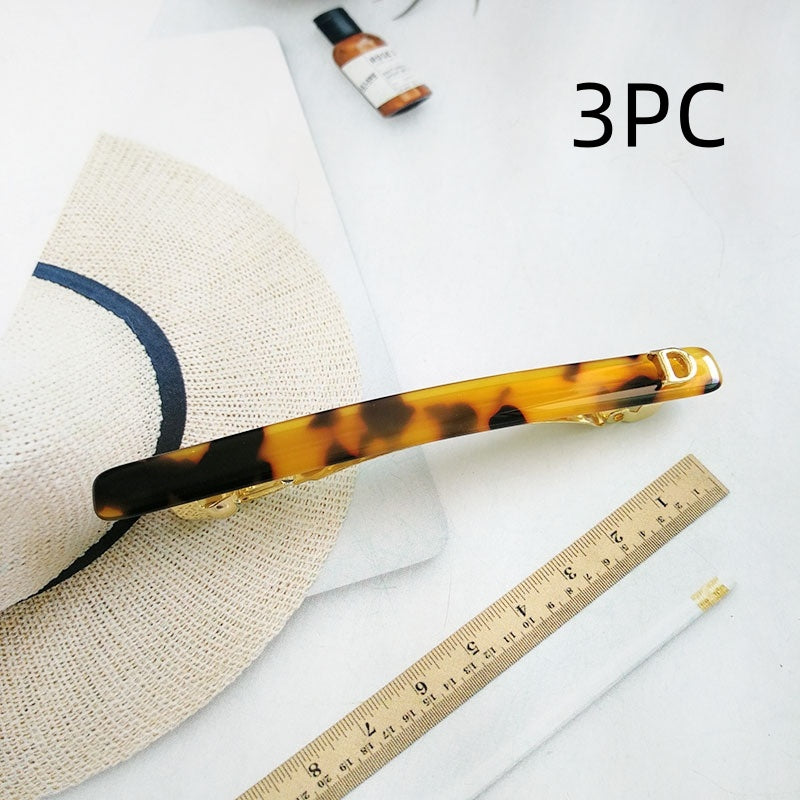 Women Two-Color Fine Horizontal Hair Clip