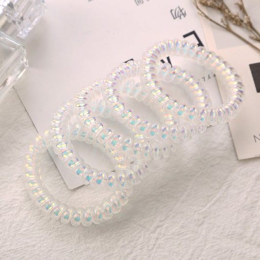 Shining Telephone Line Hair Ring Girl