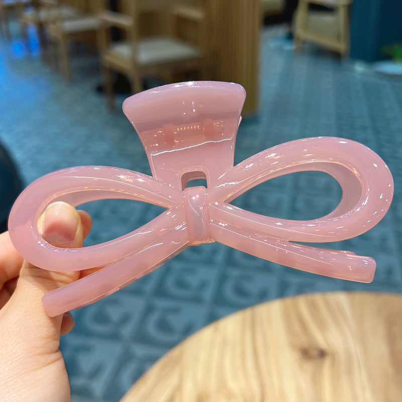 Large Jelly Bow Claw Clip