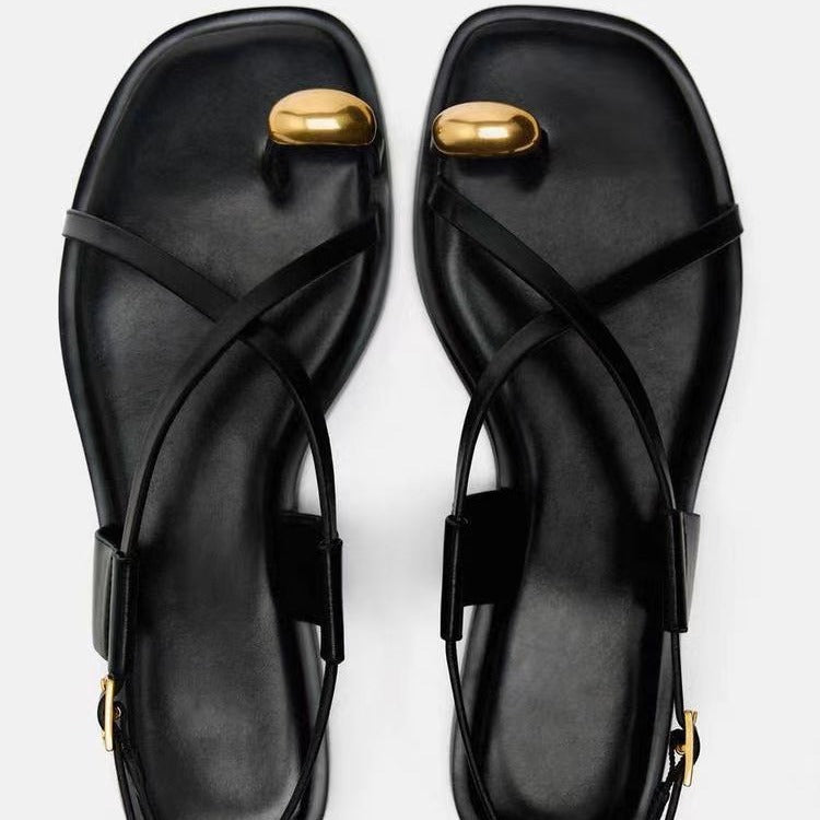 women's cross strap sandals