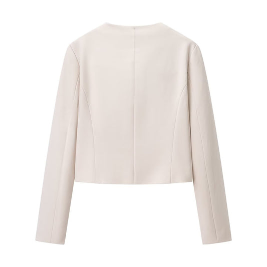 Double-Breasted Long Sleeve Notch Lapel jaket and ankle pants Suit
