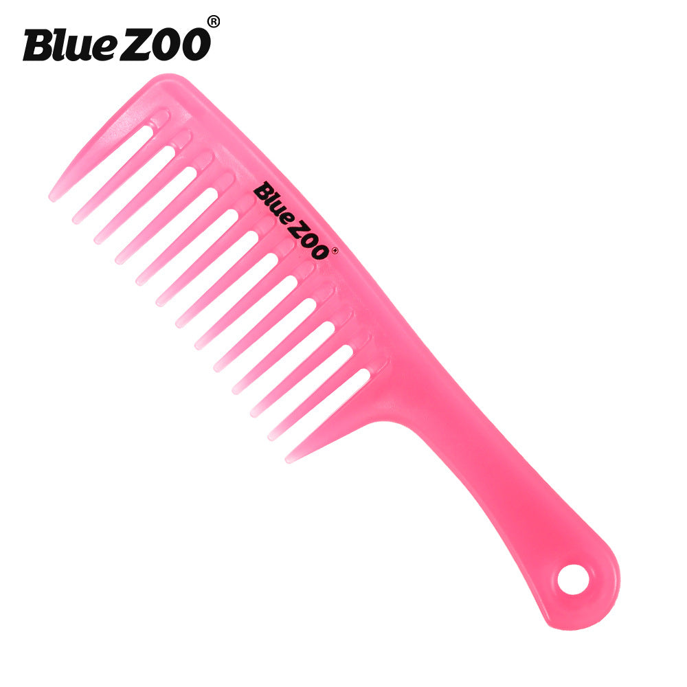 4 Colors Candy Color Straight Handle Large Size Wide Tooth Comb