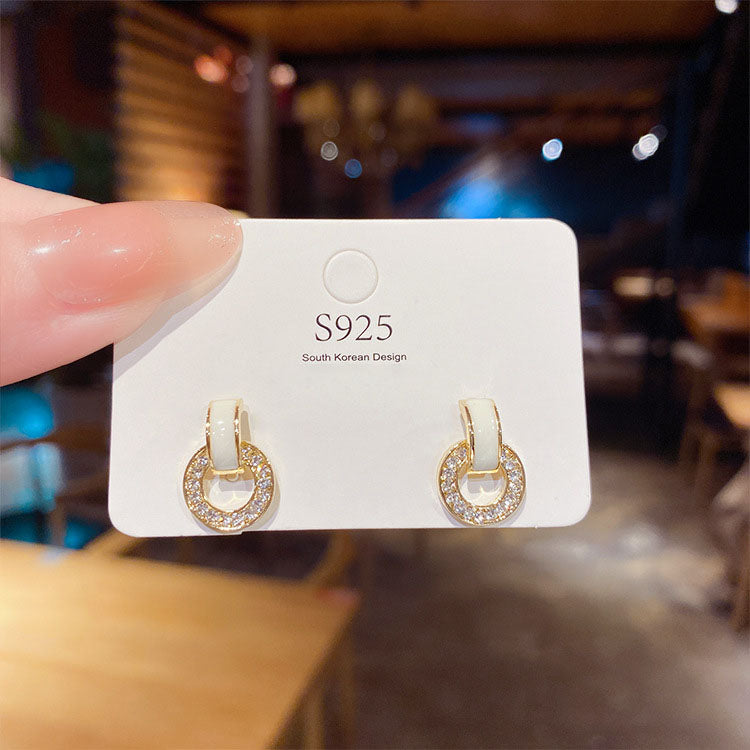 S925 Silver Needle Geometric Earrings