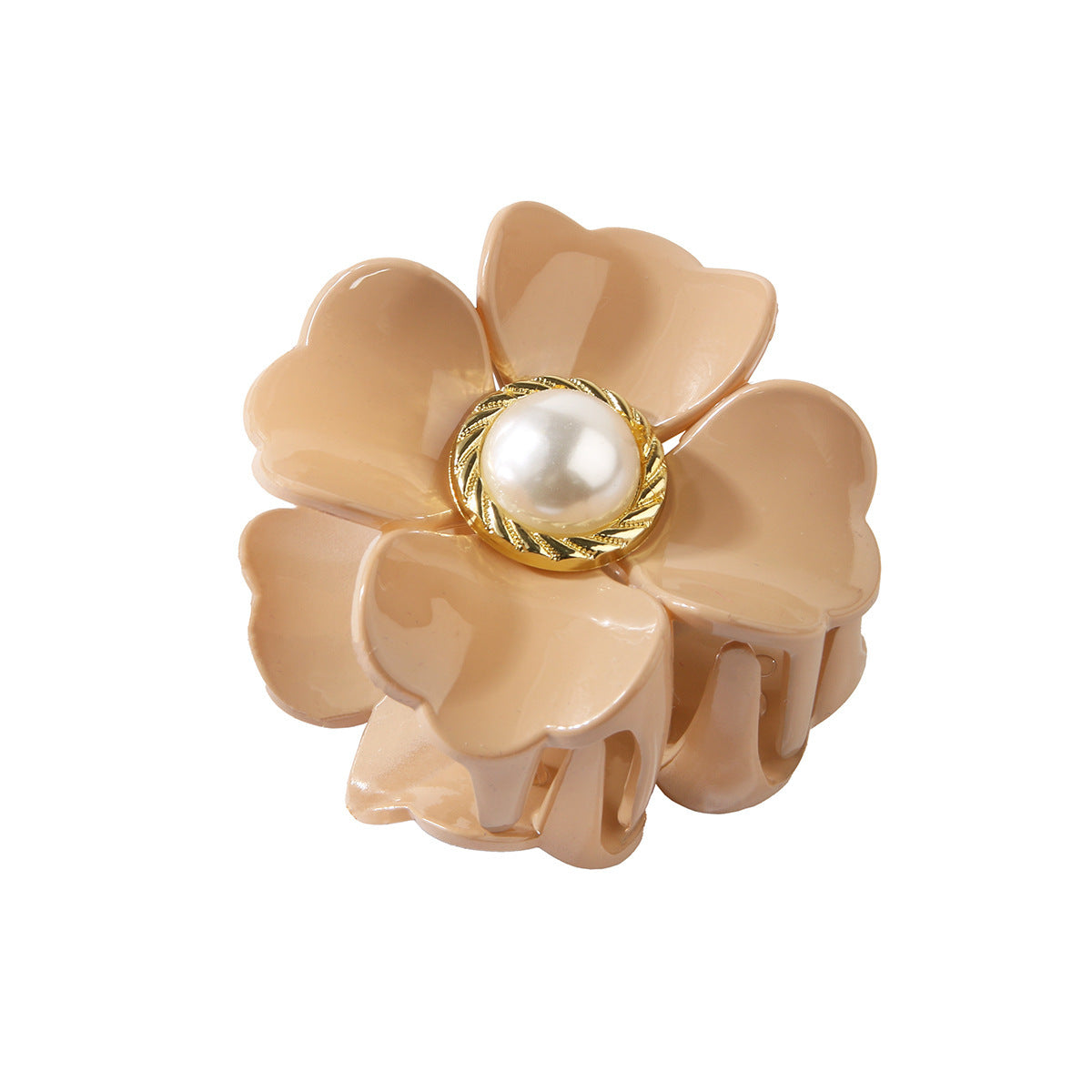 Flower Clasp Pearl Hairpin