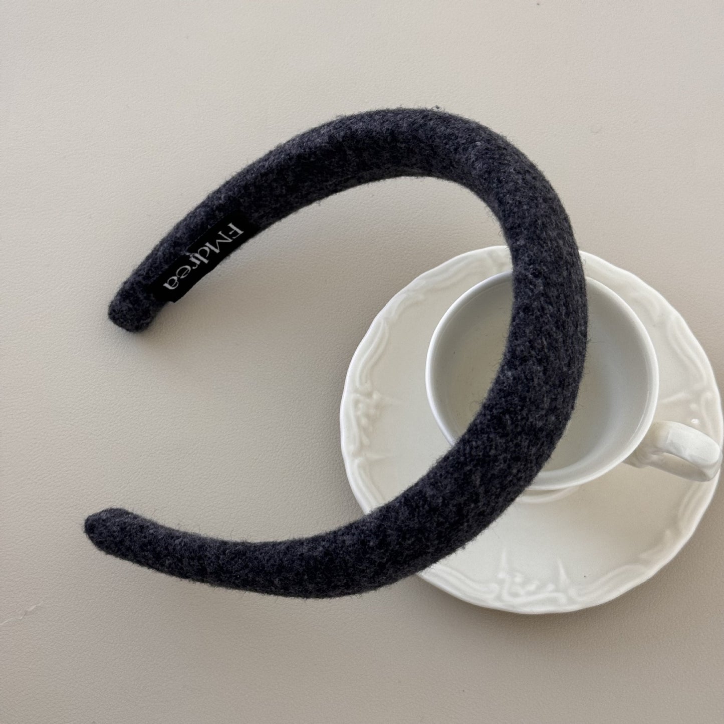 Women large Wooll Hair Ring and hoops