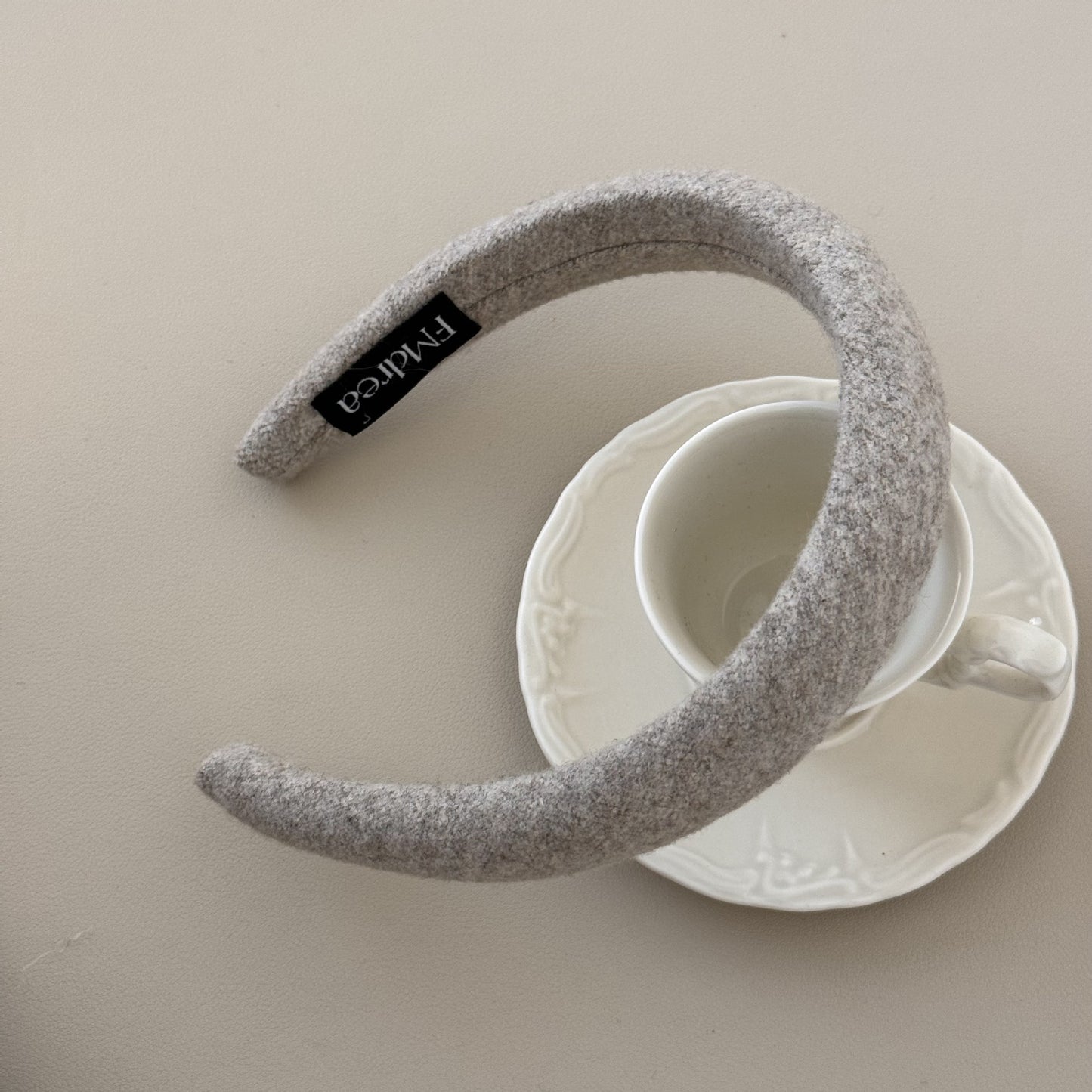 Women large Wooll Hair Ring and hoops