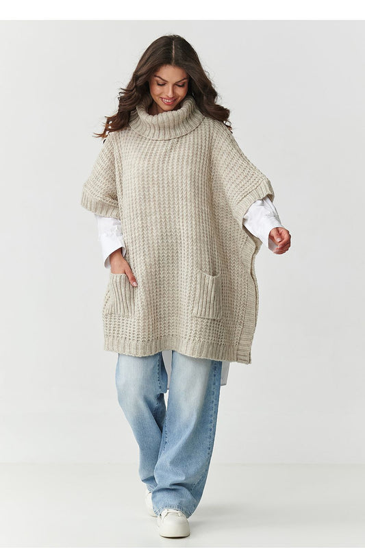 Turtleneck model 217656 Makadamia