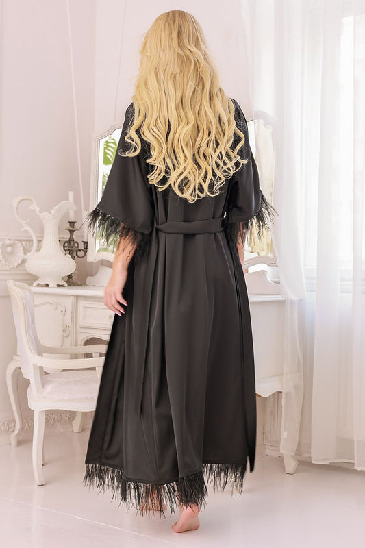 Long bathrobe model 218886 Kalimo