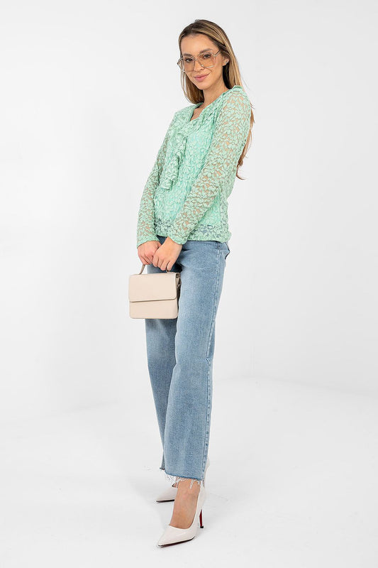 Lace blouse model 223839 Rue Paris