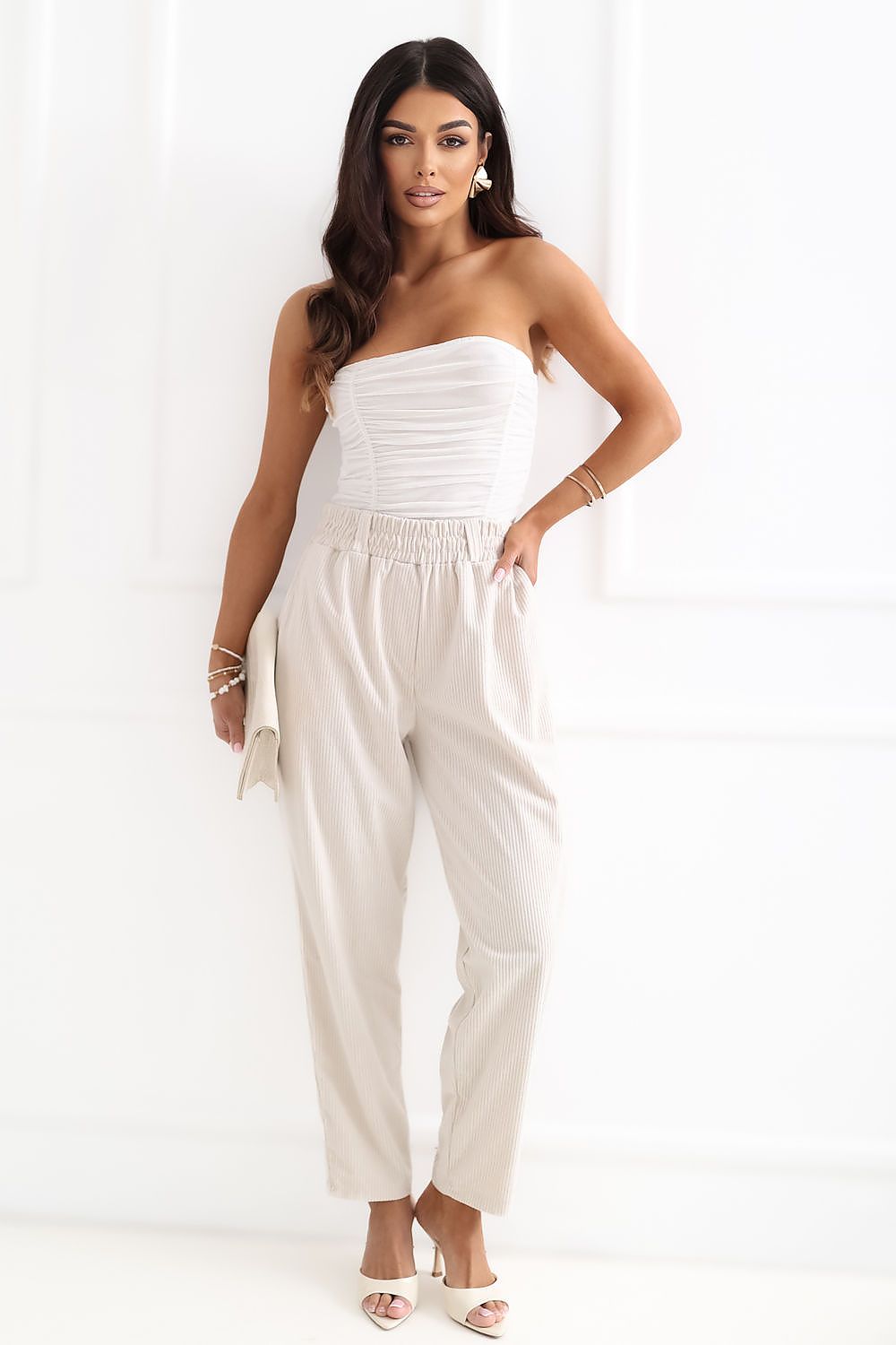 corduroy trousers model 226967 Rue Paris