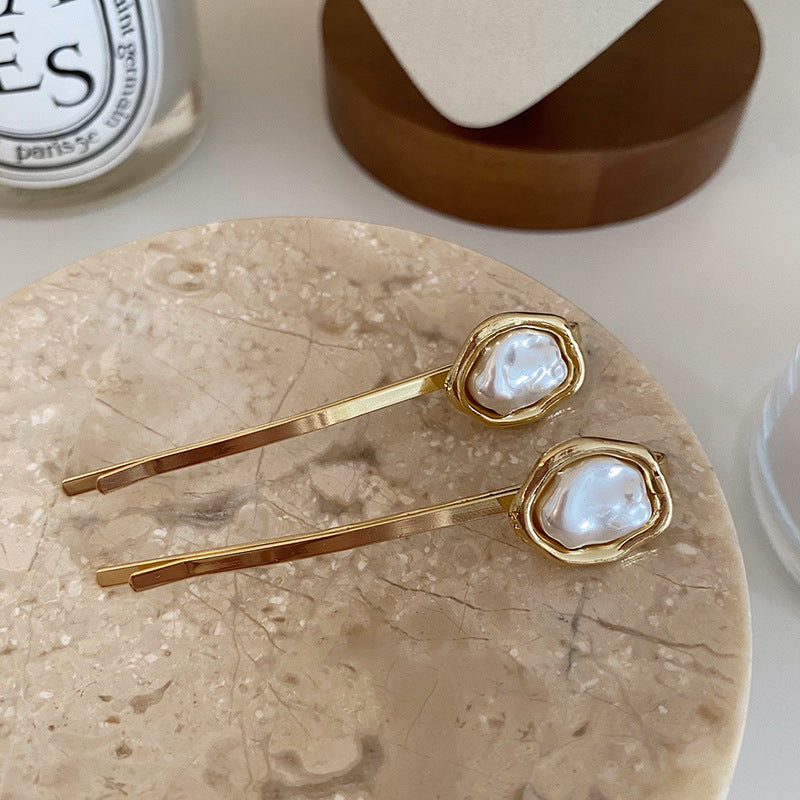 Irregular Shaped Pearl Fashion Hairpin