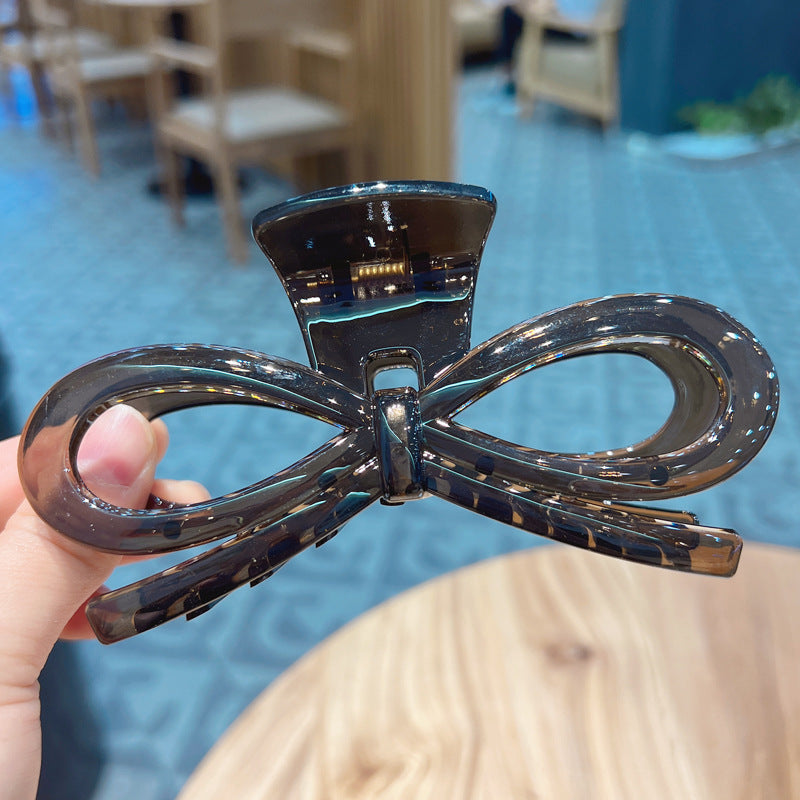 Large Jelly Bow Claw Clip