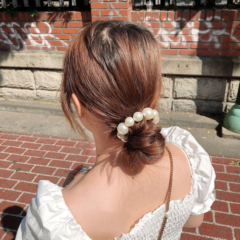 Two-purpose Big Pearl hand band and Hair Band