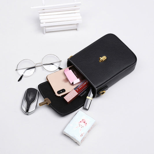 Leather Mini Top Handle Phone Bag