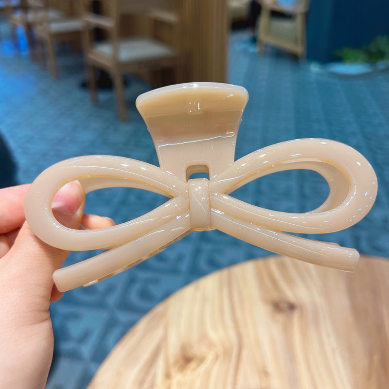 Large Jelly Bow Claw Clip