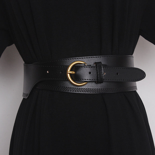 Woman Embossed Girdle Pin Buckle Belt