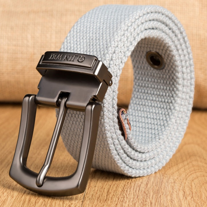 Men's Thick Woven Canvas Belt