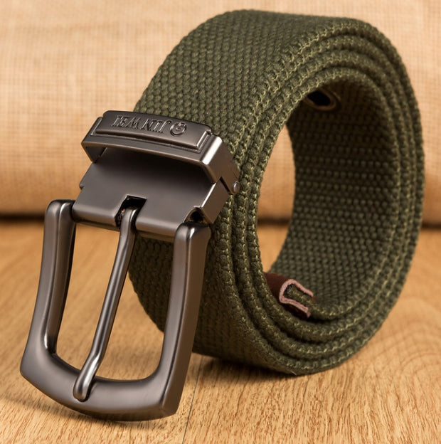 Men's Thick Woven Canvas Belt