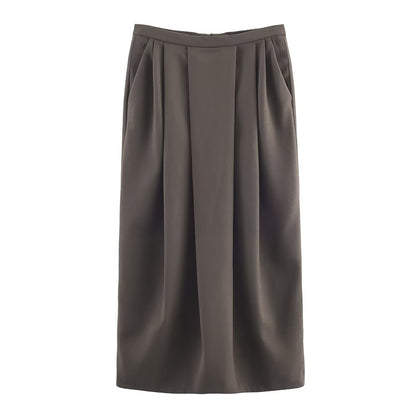 Blended suit jacket+pleated skirt