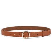 Women's Versatile Round Buckle Belt