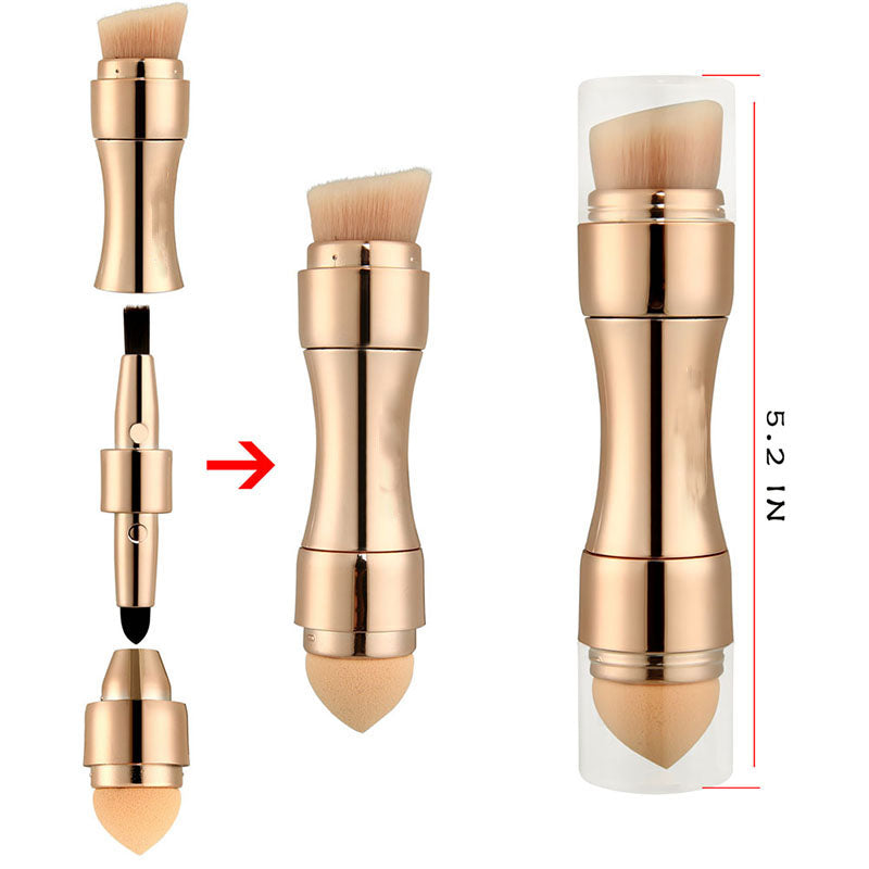 4 In 1 Makeup Brushes Foundation Eyebrow Shadow Eyeliner Blush Powder Brush Cosmetic Concealer Professional Maquiagem