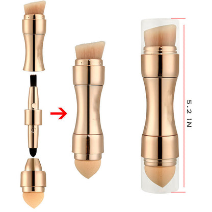 4 In 1 Makeup Brushes Foundation Eyebrow Shadow Eyeliner Blush Powder Brush Cosmetic Concealer Professional Maquiagem