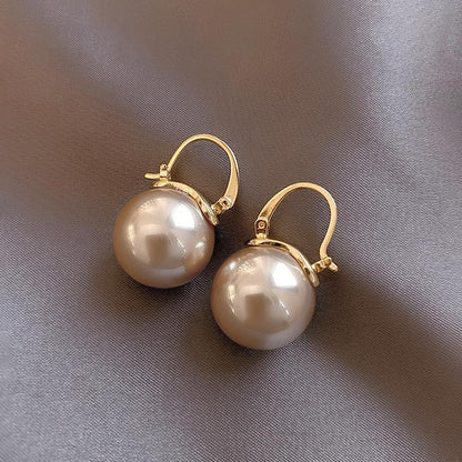 Fashion OL Geometric Sphere Copper Earrings