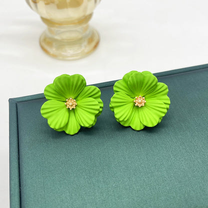 Forest style small flower earrings