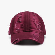 Distressed Adjustable Cotton Baseball Cap